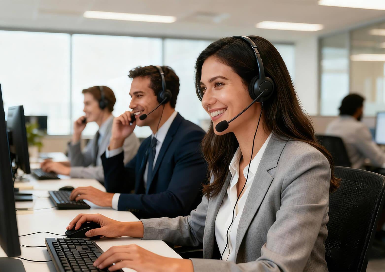 Virtual staffing professional providing remote customer support